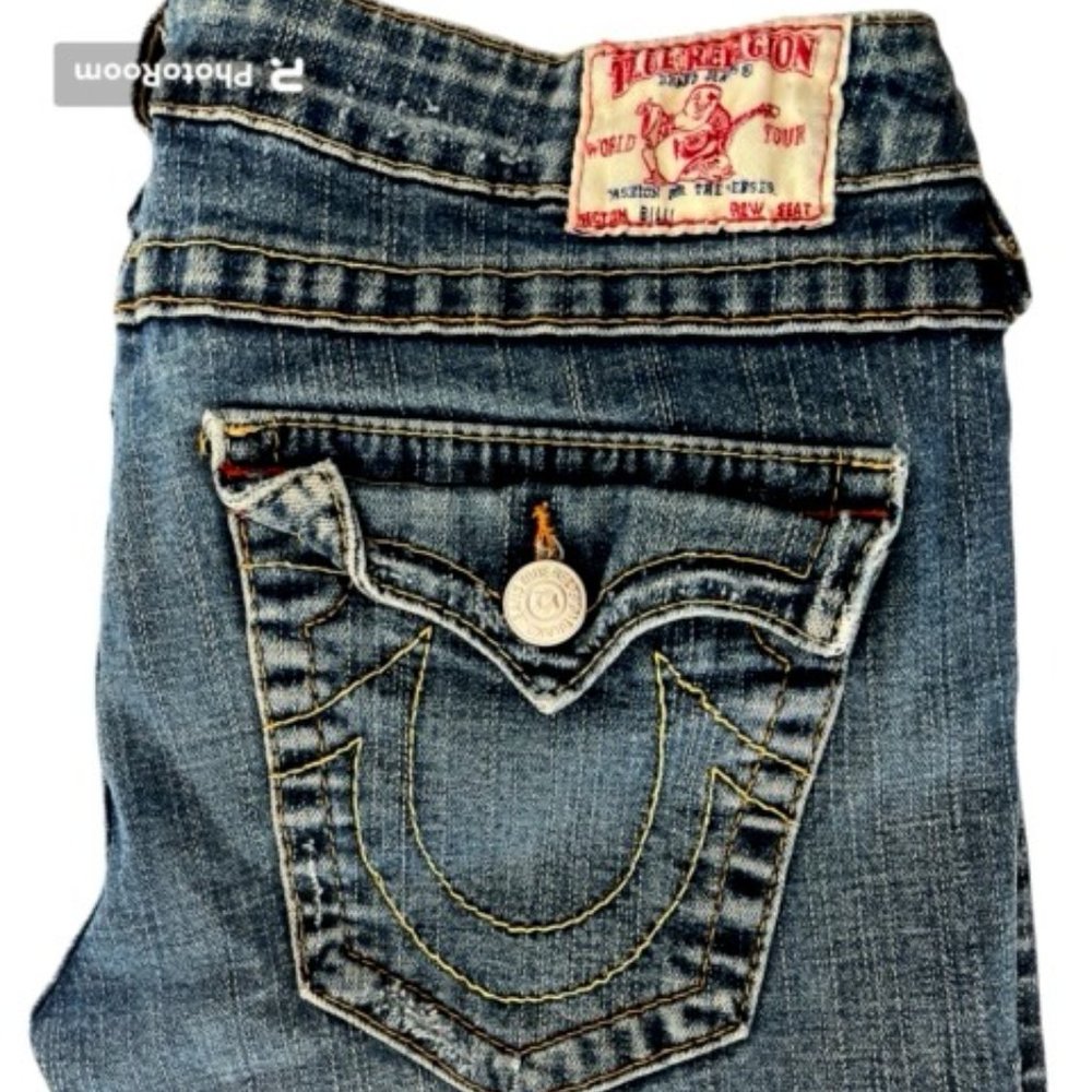 True Religion Mid Wash Denim Jeans